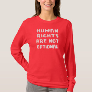 Mänsklig rättighetkvinna Hanes Nano långärmad T-shirt
