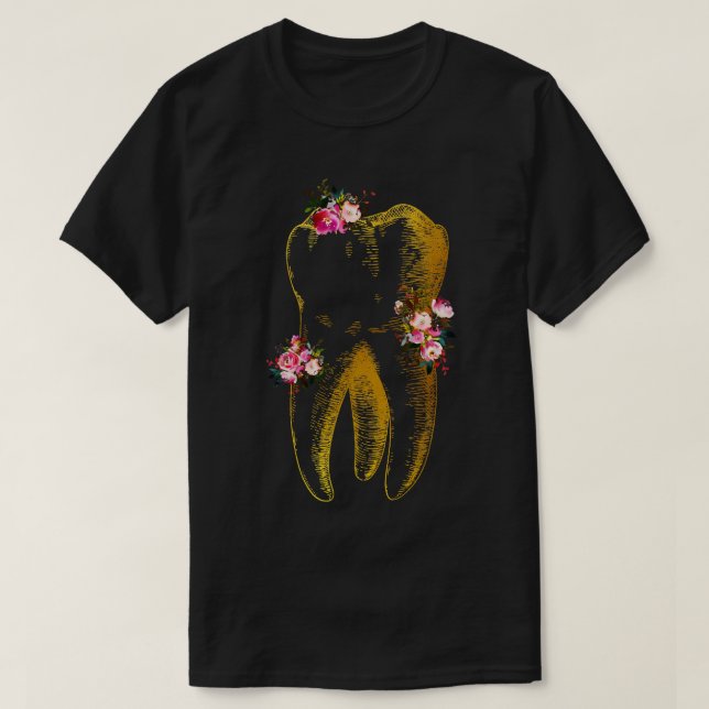 Mänsklig tand 3 t shirt (Design framsida)