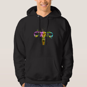 Mänsklig terus Blommigt Anatomi Feministisk femini Hoodie