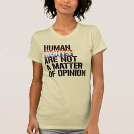 MÄNSKLIGA HÖGER ÄR INTE EN FRÅGA OM ÅSIKT T SHIRT