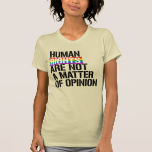 MÄNSKLIGA HÖGER ÄR INTE EN FRÅGA OM ÅSIKT T SHIRT