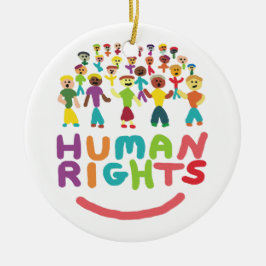 Mänskliga Höger Julgransprydnad Keramik