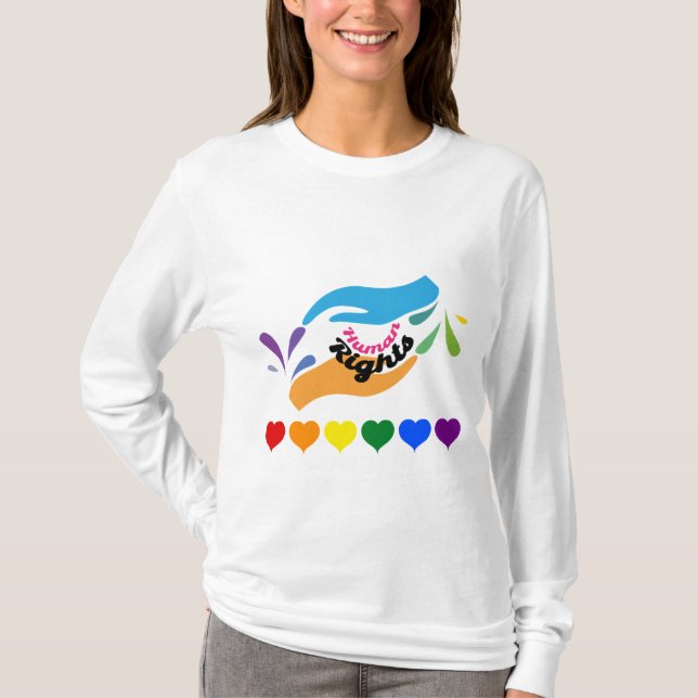 Mänskliga Höger T Shirt (Framsida)