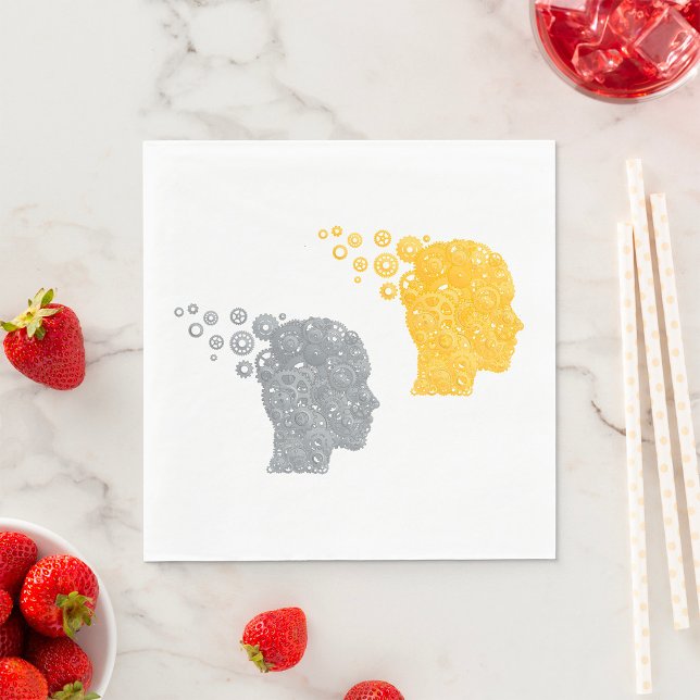 Mänskliga huvudredskap pappersservett (Skapare uppladdad)