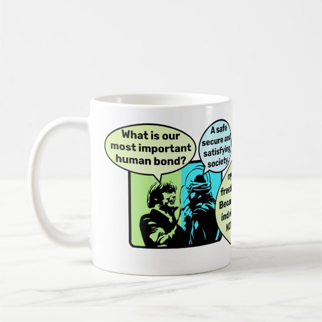 Mänskliga obligationer kaffemugg (Vänster)