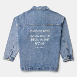 Mänskliga Rättigheter Denimjacka