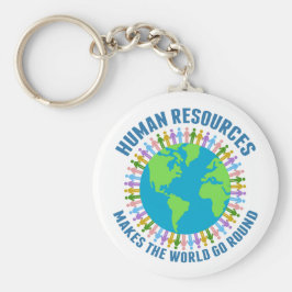 Mänskliga resurser gör World Go Round HR Rep. Nyckelring