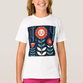 Mänskliggjorda blommor t shirt