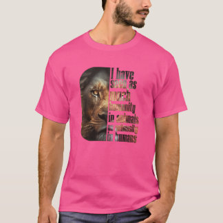 mänsklighet i djurs vänner t shirt
