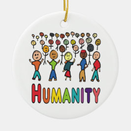Mänsklighet Julgransprydnad Keramik