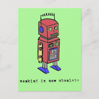 Mänskligheten är nu föråldrad vykort