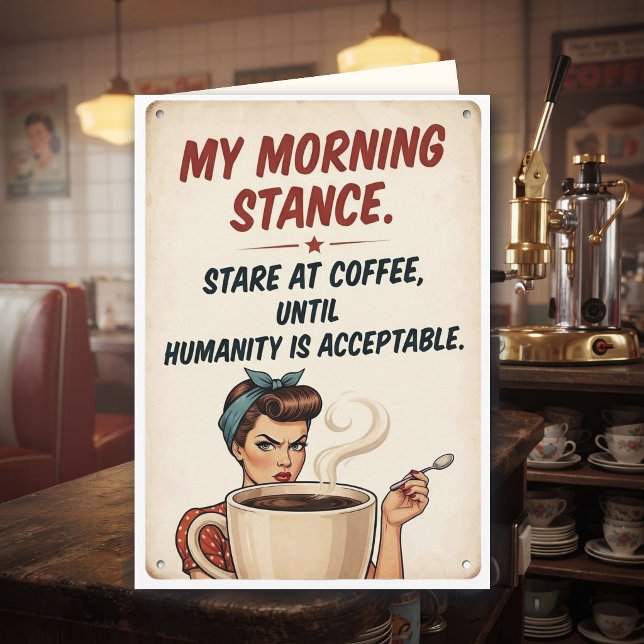 Mänskligheten är oacceptabel | Vänner Kaffe Humor Kort (Skapare uppladdad)