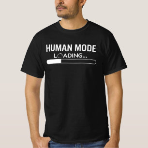 Mänskligt Läge Laddar - Roligt Teknikfel T Shirt