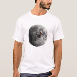 Månskogs Surreal Fullmåne Rymdkonst T Shirt