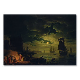 Månskt över Palermo Högkvalitativt finkonstverk Bordsnummer