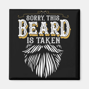 Mänskt Sorry This Skägg Är Upptaget Country Retro Magnet