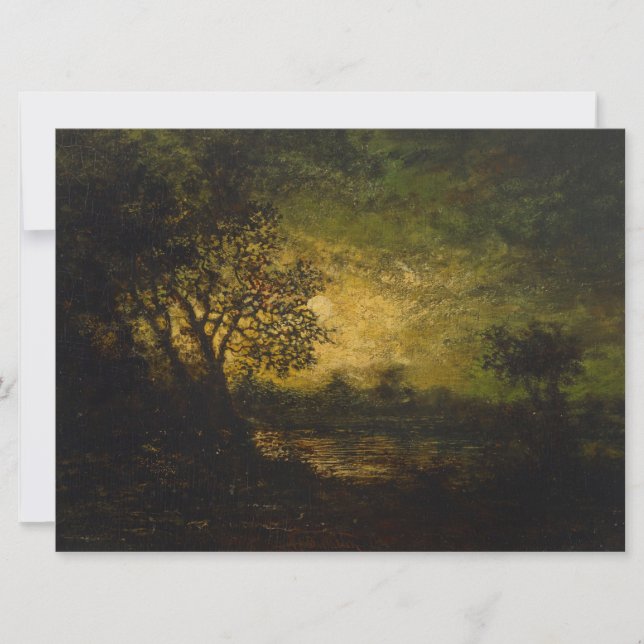 Månskten (av Ralph Albert Blakelock) Kort (Framsida)