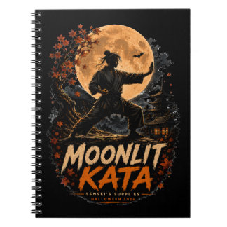 Månsktins Kata Halloween Karate Journal Anteckningsbok