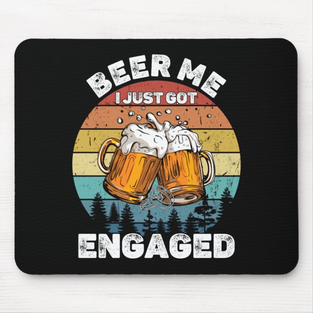Mansöl Got Engaged Roligt Festfirande Musmatta (Framsidan)
