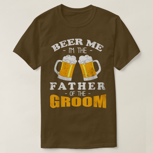 Mansöl Jag är brudgummens far Bröllopskläder T Shirt (Design framsida)