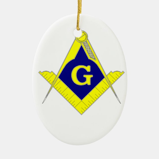 Mansonic Julgransprydnad Keramik (Framsidan)