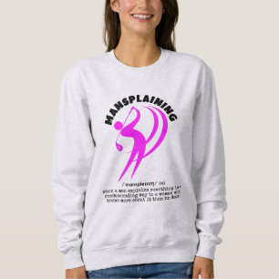 MANSPLAINING Roliga Kvinnors Golf T Shirt