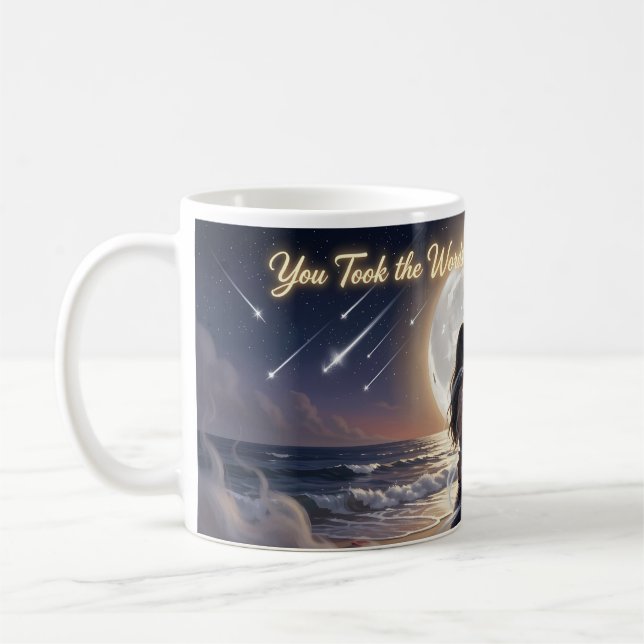 Månsromantik Outtalade Ord Strandmugg Kaffemugg (Vänster)