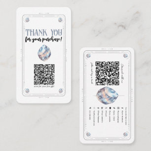 Månsten Iriserande Kristall Sociala Medier QR-kod Visitkort