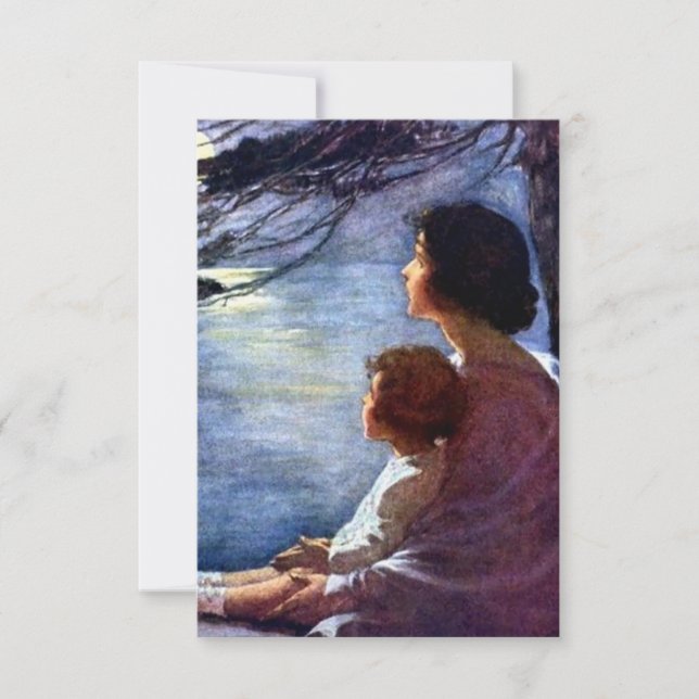 “Månstrålar” av Jessie Willcox Smith Tack Kort (Framsida)