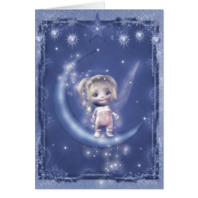 Månstråle Hälsningskort (Framsidan)