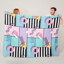 Manta de forro polar Memphis Party