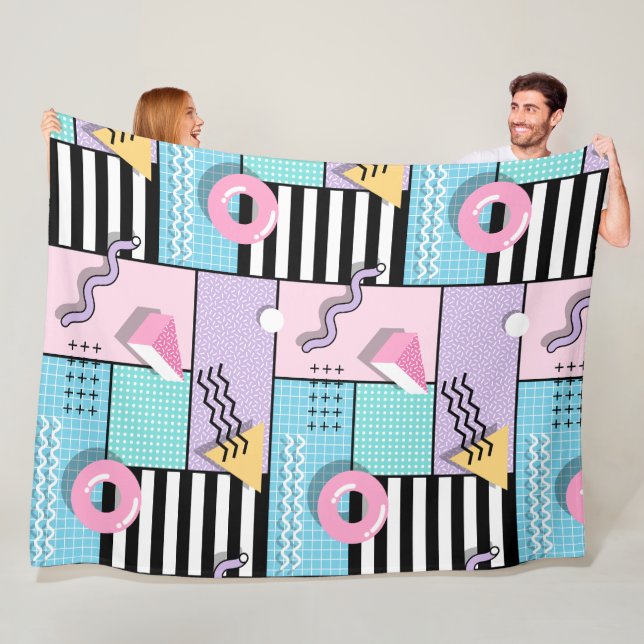 Manta de forro polar Memphis Party Fleecefilt (På plats)