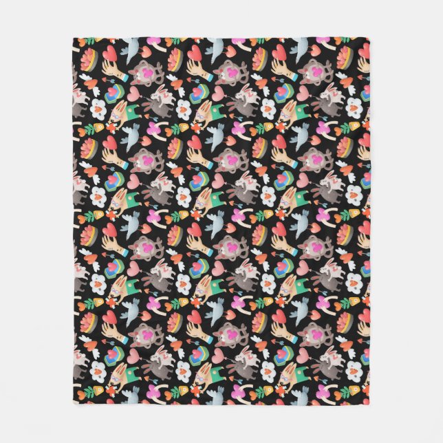 Manta de forro polar San Valentín Fleecefilt (Framsidan)