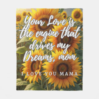 Manta de Girasoles para Mamá Fleecefilt
