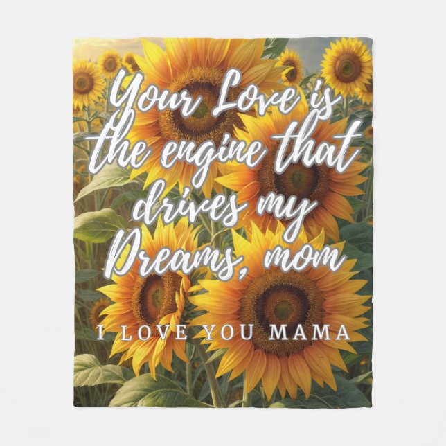 Manta de Girasoles para Mamá Fleecefilt (Framsidan)