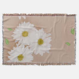 "manta de margaritas veige y marron" filt