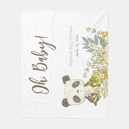 Manta polar Baby Shower Panda Fleecefilt