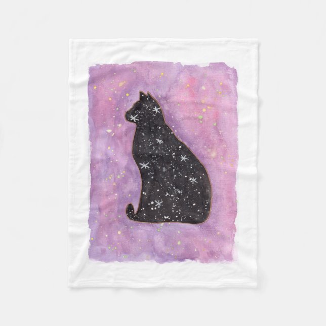 Manta Polar Gato de Estrellas Fleecefilt (Framsidan)