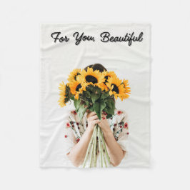 Manta polar Girasoles  Fleecefilt