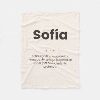 Manta polar personalizada: nombre y su significado fleecefilt