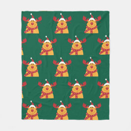 Manta Polar "Reno Nariz Roja" Fleecefilt