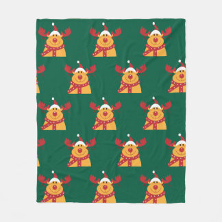 Manta Polar "Reno Nariz Roja" Fleecefilt