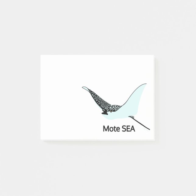 Manta Ray 4 x 3 Post-it Block (Framsida)