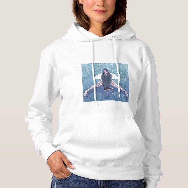 Manta Ray Anime Hybrid Character T Shirt (Framsida)