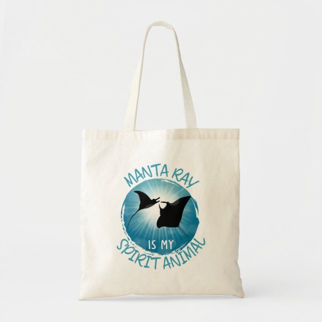 Manta Ray är mitt andliga djur Tygkasse (Framsidan)