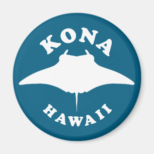 Manta Ray Diving i Kona, Hawaii Magnet