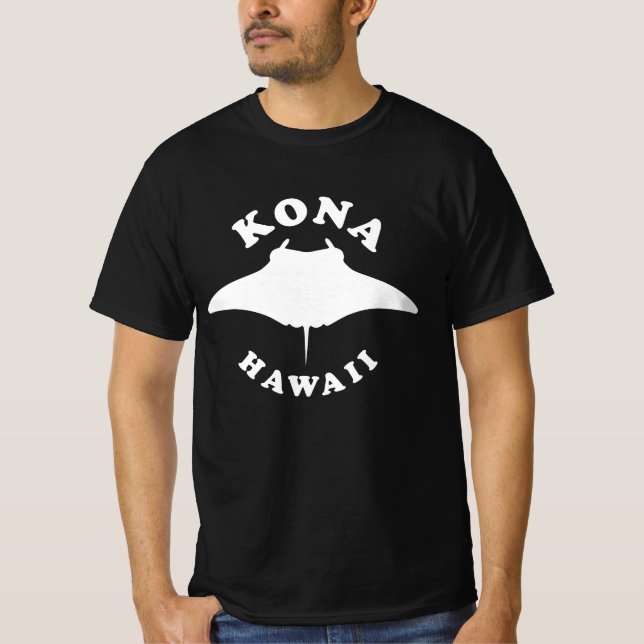 Manta Ray Diving i Kona, Hawaii T Shirt (Framsida)