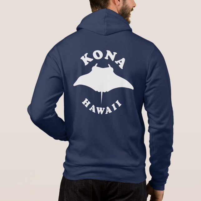 Manta Ray Diving i Kona, Hawaii T Shirt (Baksida)