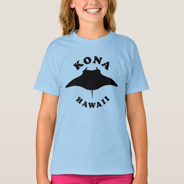 Manta Ray Diving i Kona, Hawaii T Shirt (Framsida)