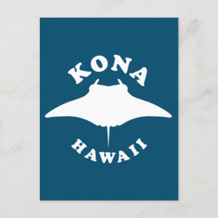 Manta Ray Diving i Kona, Hawaii Vykort